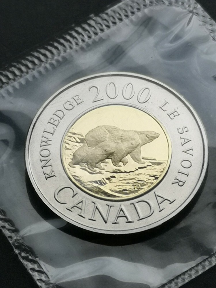 *** CANADA  TOONIE  2000  KNOWLEDGE  ***  PROOF  LIKE  ***  SEALED  COIN  ***