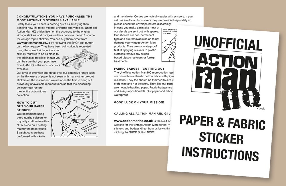 Action Man Talking Commander Paper Stickers