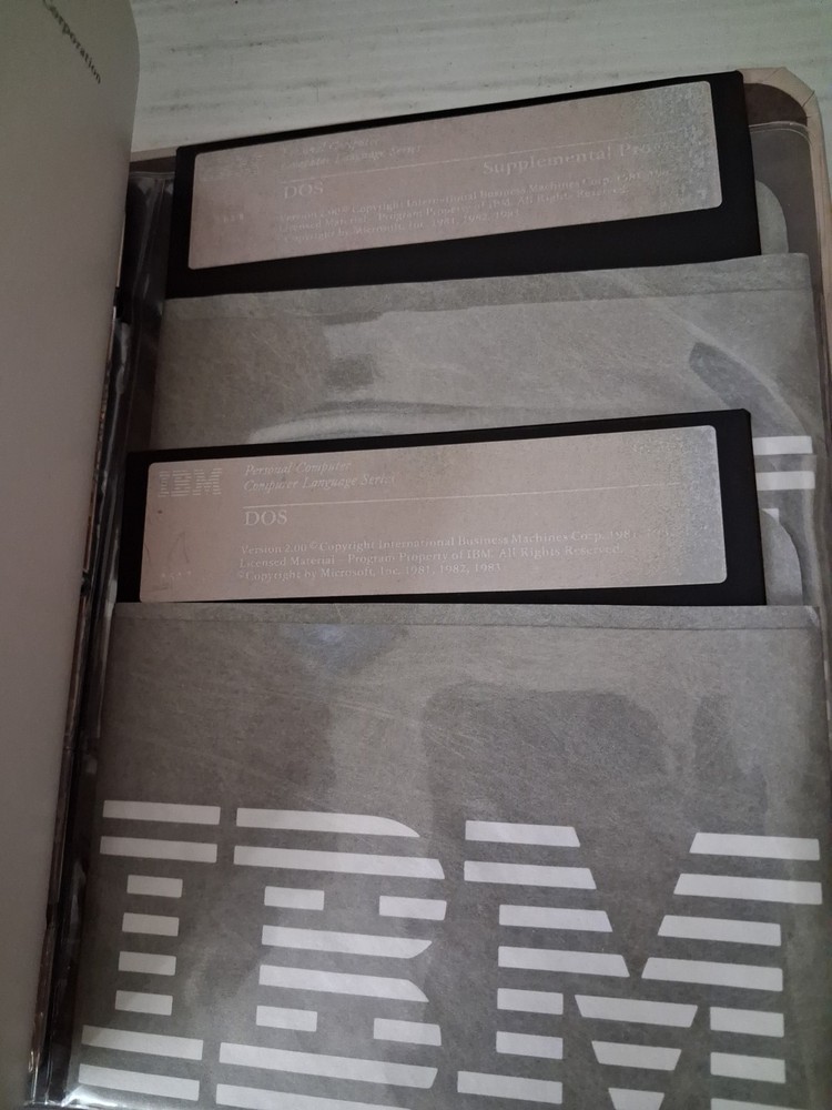 IBM BASIC & Disk Operating System Personal Computer Reference Library lot of 2