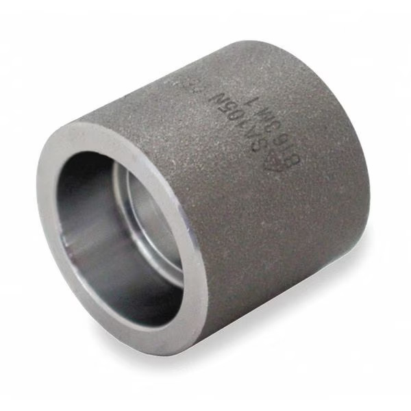 Coupling Coupling, 2-1/2" Pipe, Socket Weld, Black Forged Steel, Class 3000