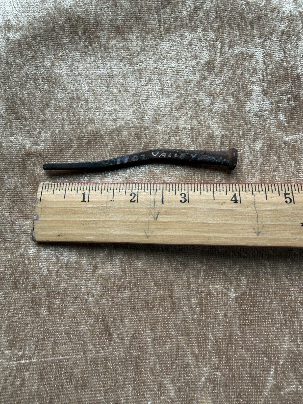 American Revolutionary War Era 4 Inch Nail Found Valley Forge hut 1902