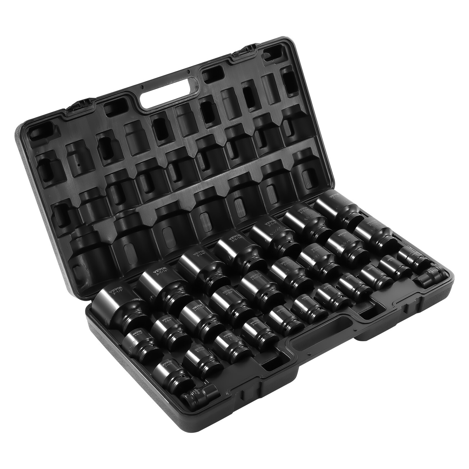 Impact Socket Set 29 PCs 3/4" Drive 6 Point SAE Master 3/4 inch - 2-1/2 inch