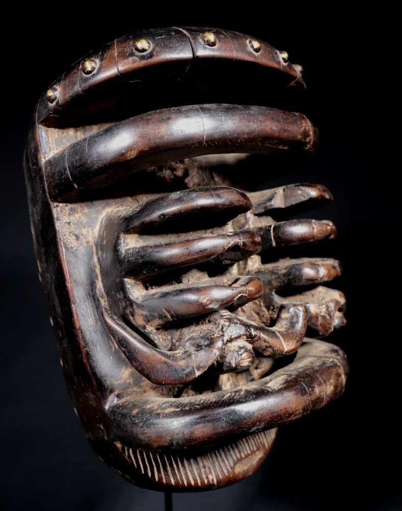 African Art - Bété Spider Mask - 29 Cms