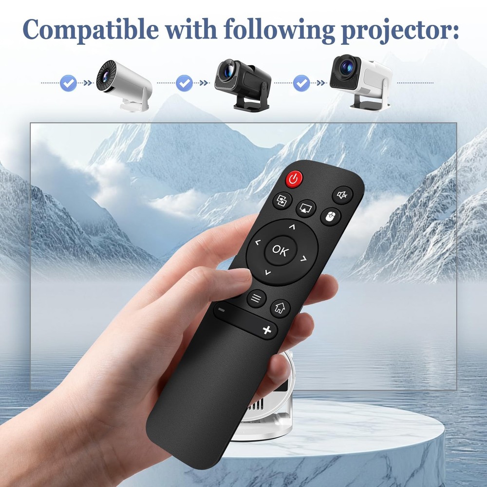 Replacement Remote for Mini Projector,Compatible with Magcubic...