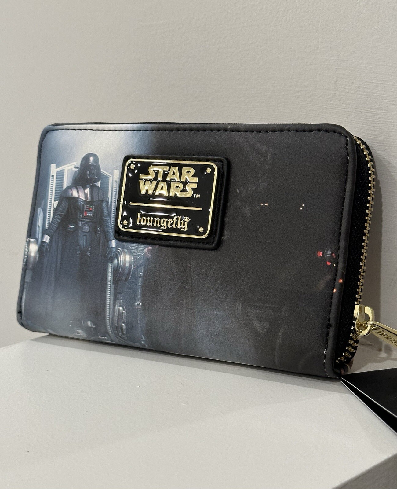 Loungefly Disney Star Wars Episode III Revenge of the Sith Scene Zip Wallet NWT!