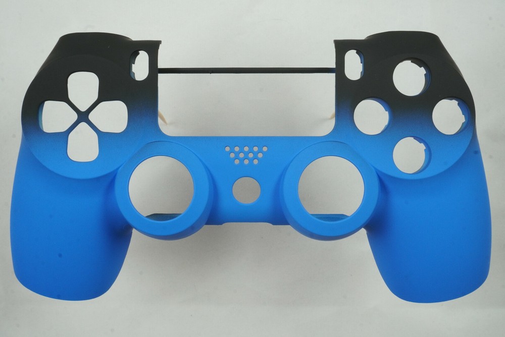 Blue Fade Soft Touch Front Face Shell For PS4 Controller - New - For current gen