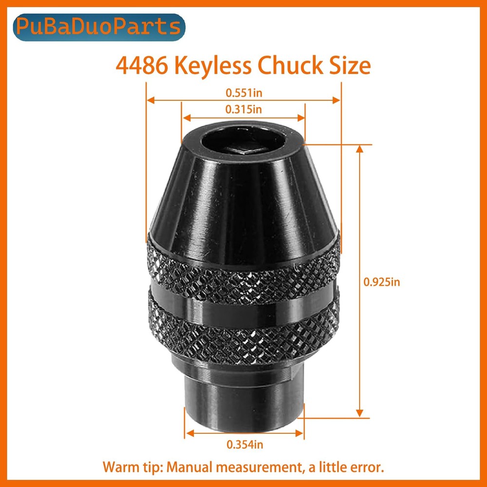 5-Pack 4486 Quick Change Keyless Chuck Adapter Kit Replacement for Dremel Rot...