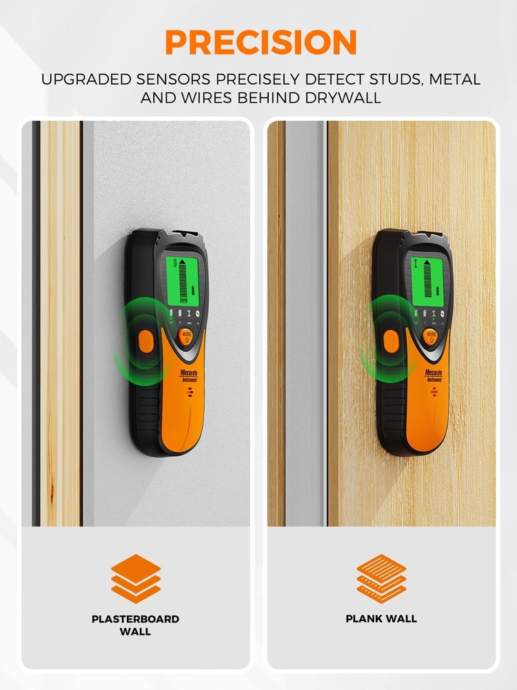 Stud Finder Wall Scanner Sensor - 5 in 1 Electronic Stud with LCD Display & A...