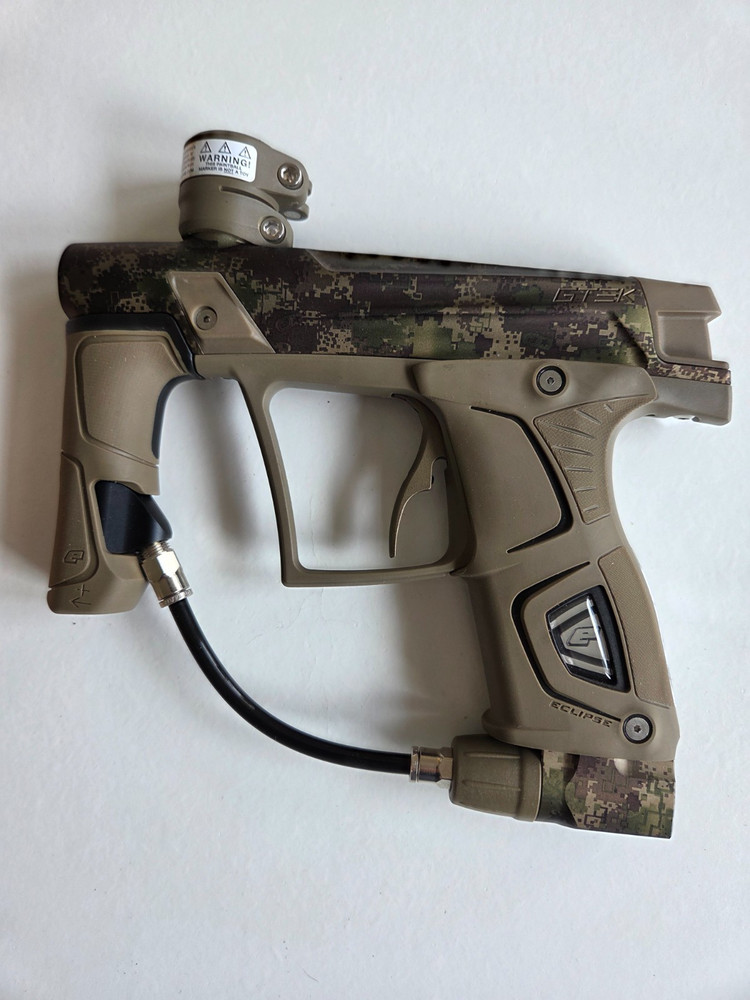 Planet Eclipse GTEK Paintball Marker w/ Case Barrel Extras Digital Camo