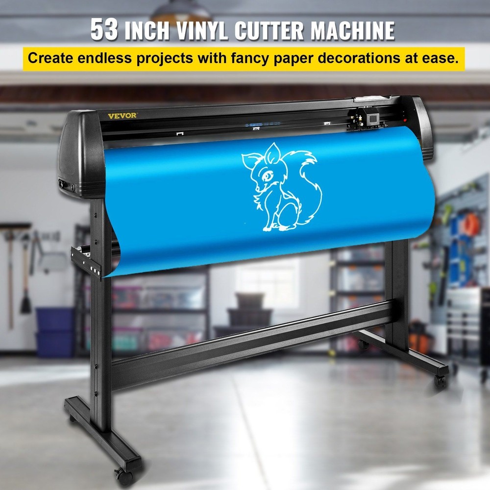 1350mm LCD Display Vinyl Cutter Plotter 53in & Stand & Signmaster Software