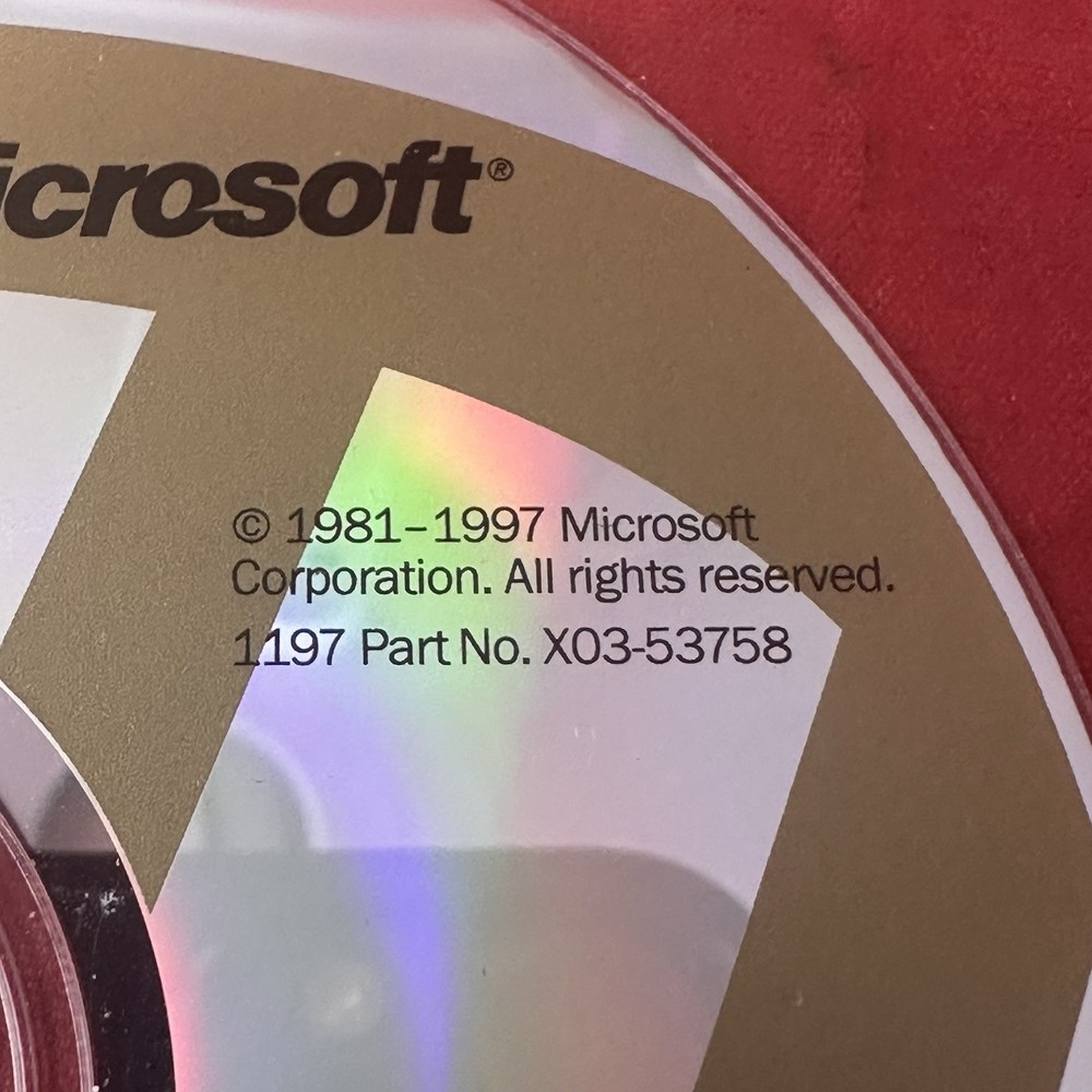Microsoft Windows 98 Consumer Preview Disc RARE CD with Key Code