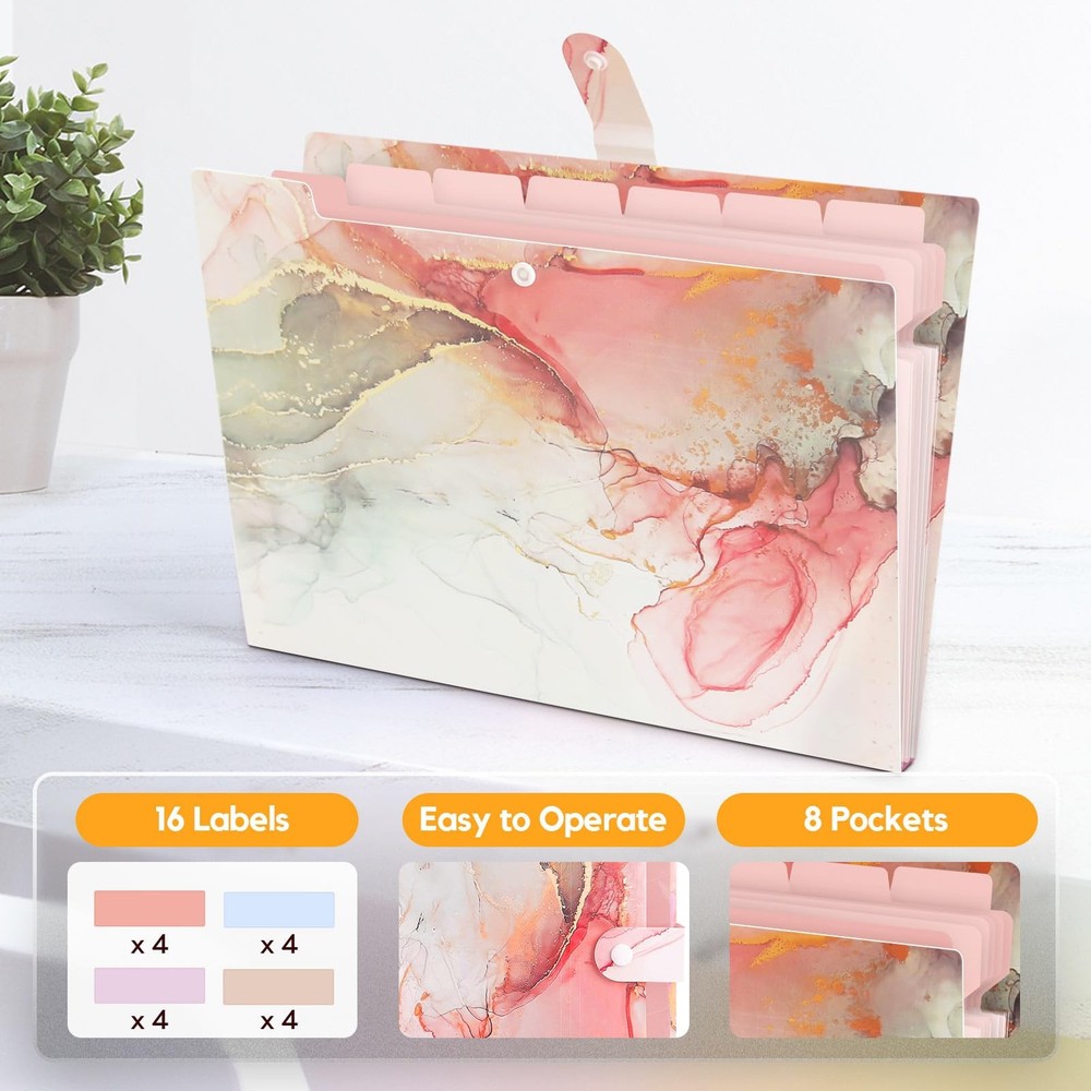 Expanding File Folder, Folders for Important Documents Organizer, Accordion F...