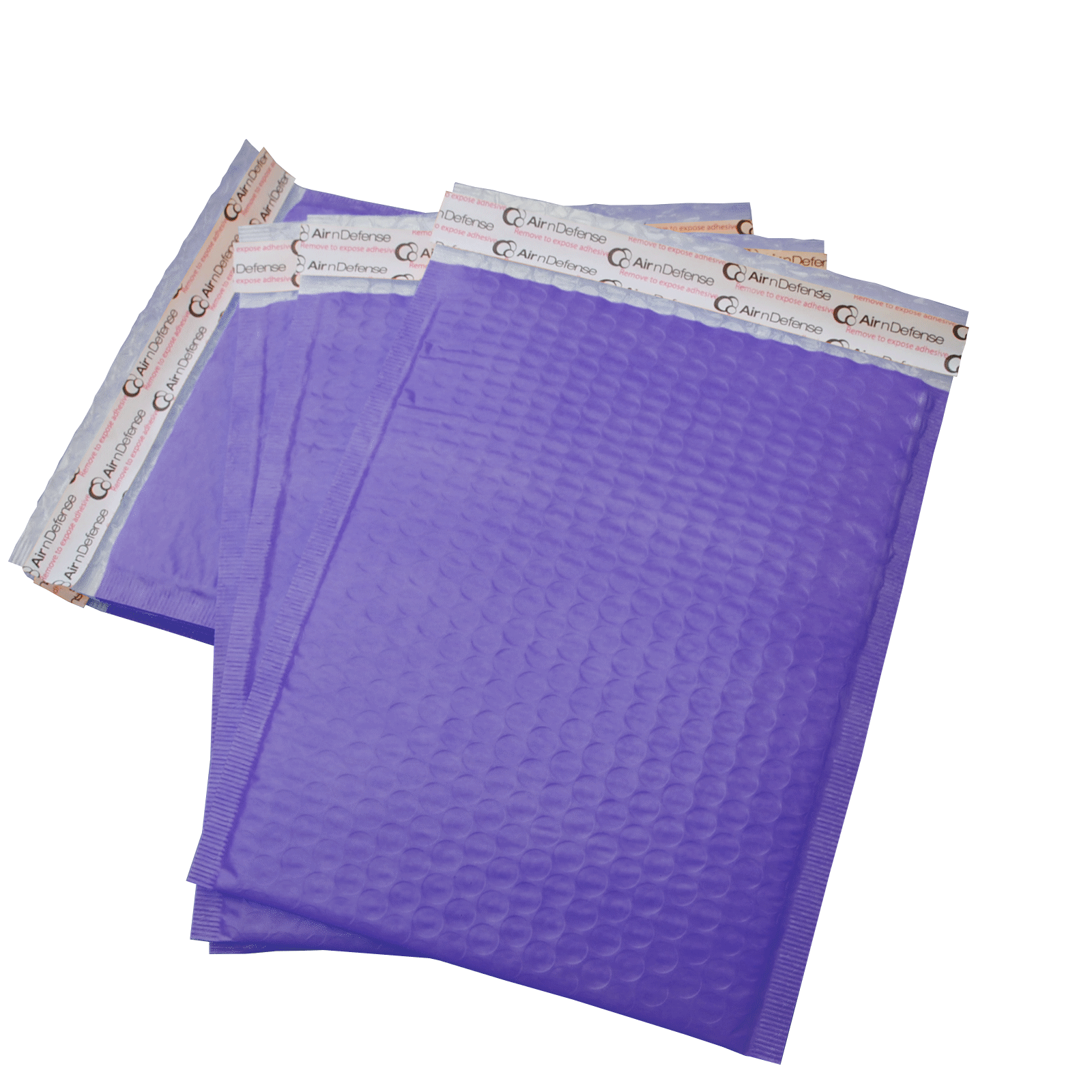 AirnDefense 1000 #0 6.5X10" Purple Poly Bubble Mailers Shipping Padded Envelope