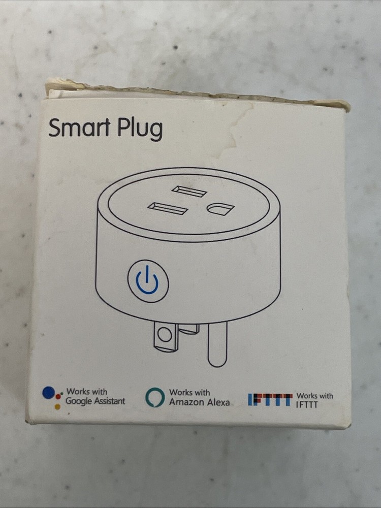 Smart Plug Home Assistant - Google, Amazon Alexa, White One Size - iOS & Android