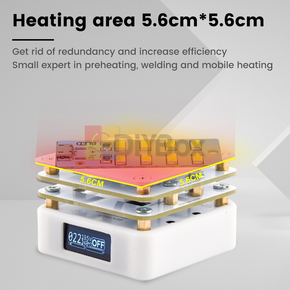 Mini Digital Display Adjustable Heating Table Diode Disassembly Preheating Table