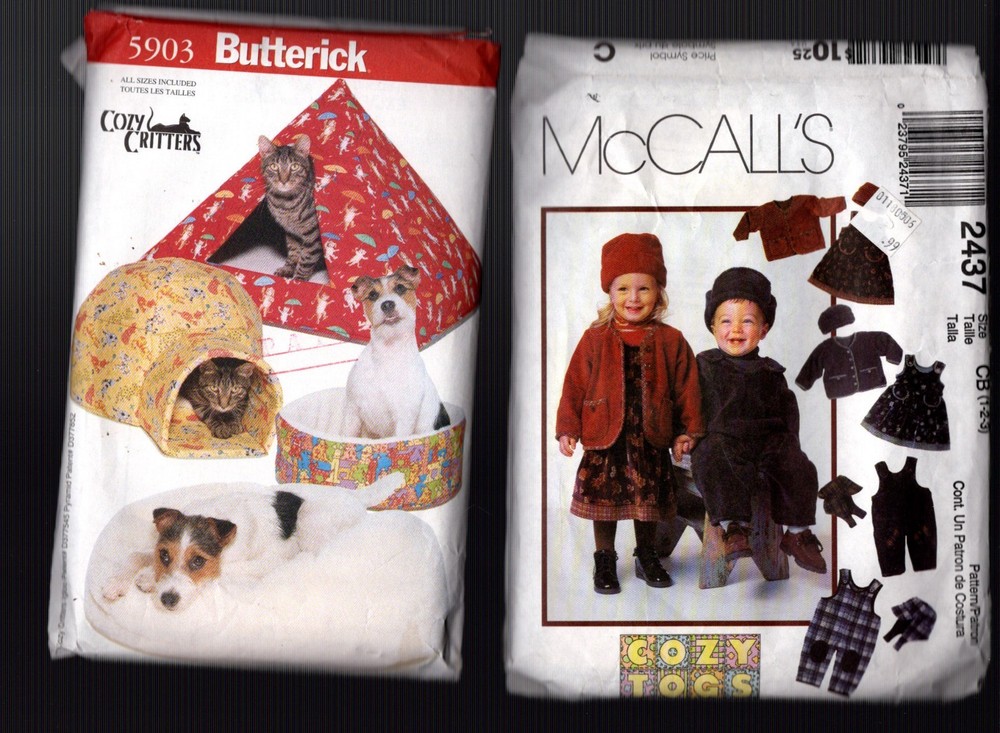 Vintage Patterns: 4 PETS & KIDS Crafts