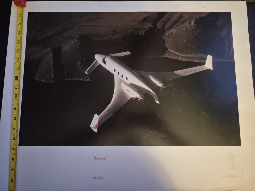 Beechcraft Starship Poster Will Be Professionally Packaged