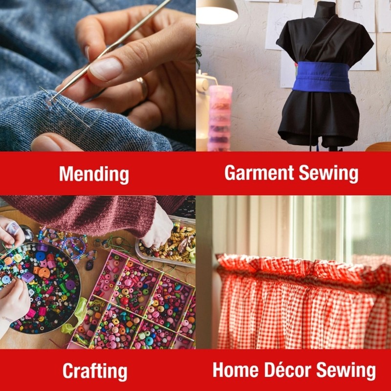 30pcs Sewing Thread Roll Set Polyester Machine Hand Stitching Embroidery Thread