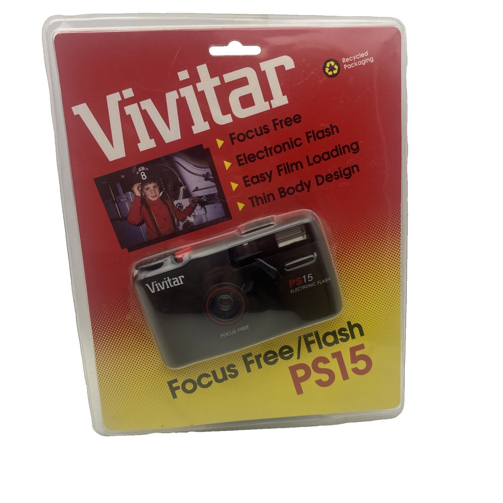 Vivitar PS15 Camera, Focus Free Flash