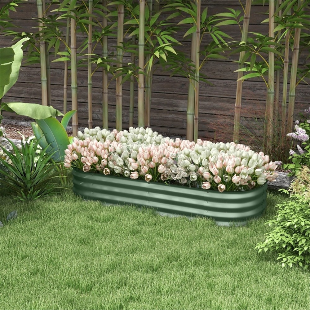 Raised Design Garden Bed Galvanized Planter