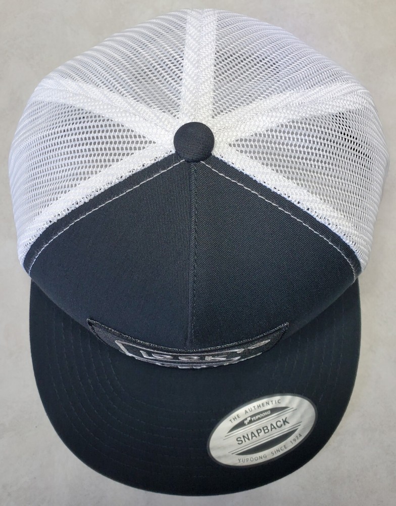 GLOCK Embroidered Patch Trucker Hat/YP Classics 6006 Flatbill Black/White