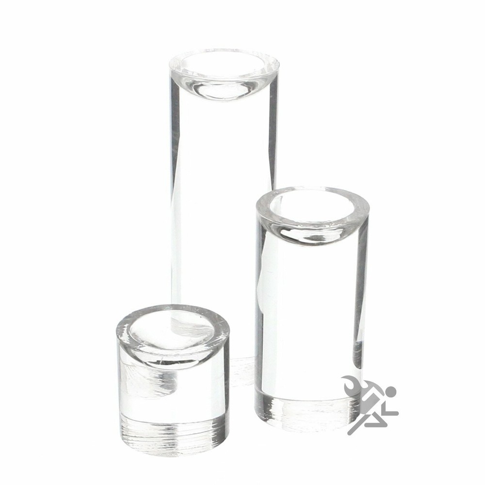 Dimple Riser 3 Piece Set Clear Round Columns, 1 Pack