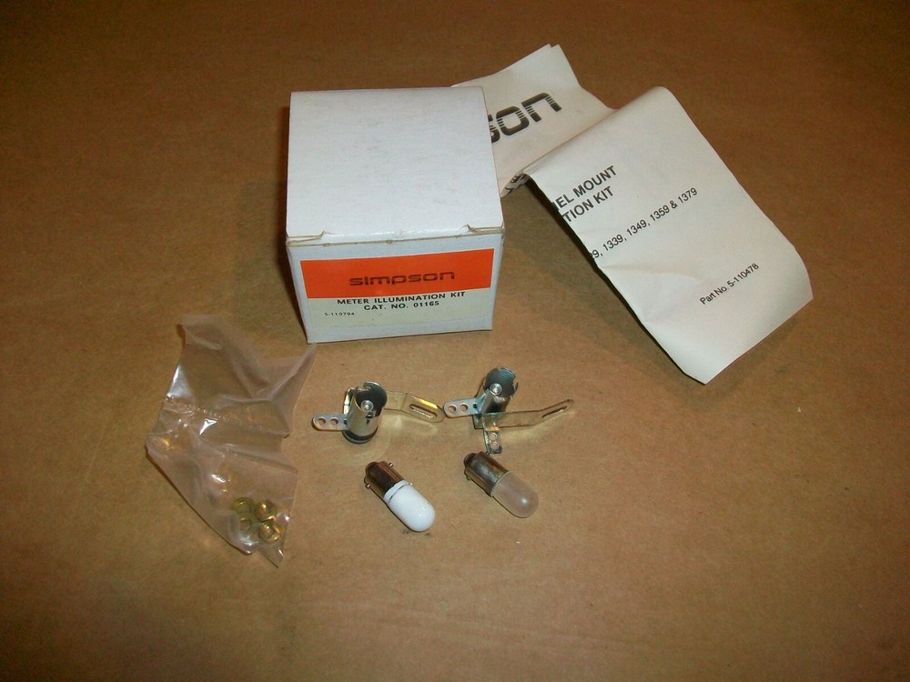 Simpson Meter Illumination Kit  01165  NEW IN BOX