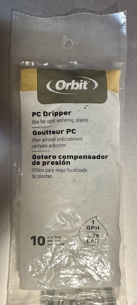 1 Pack Orbit 67225 1 Gph Pc Dripper (10 In Pack)