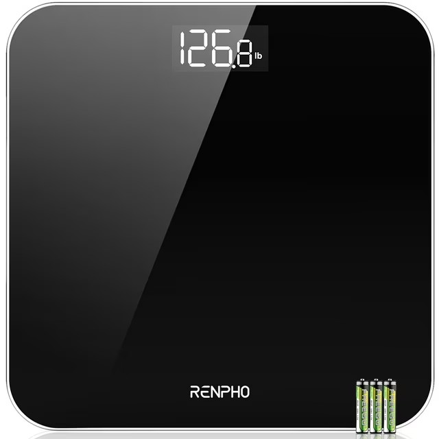 Digital Body Weight Bathroom Scale w/ Step-on Technology Battery Powered 400lbs