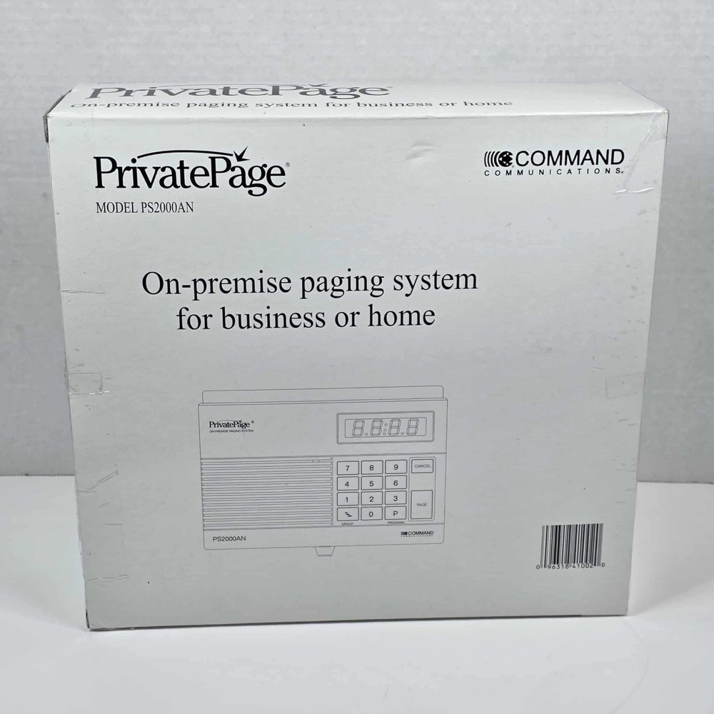 Command communications Paging System PS2000AN With One Pager