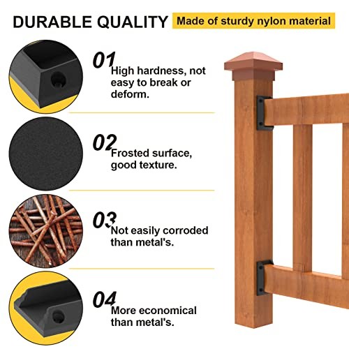 Deck Railing Bracket Connectors, 2x4 Brackets for Railing Wood Lumber Post 20