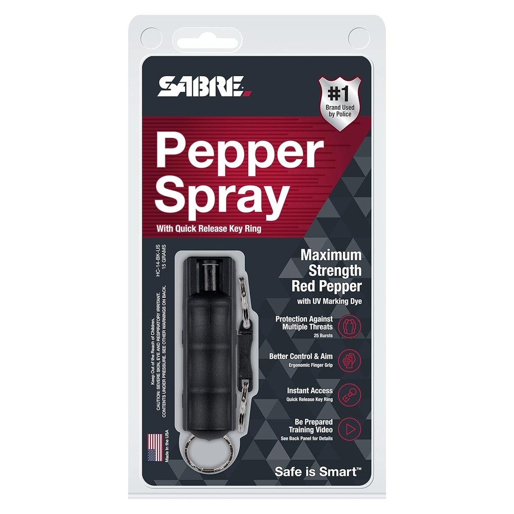 Pepper Spray - Quick Release Keychain for Easy Carry & Fast Access, Max Guard