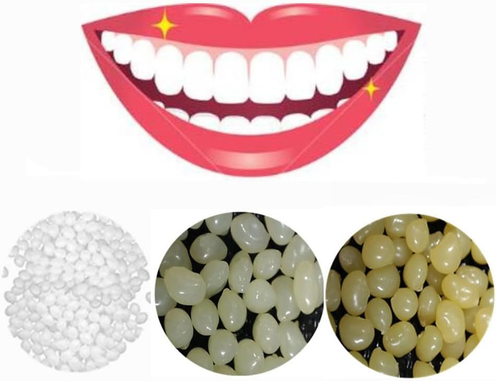 3 Colors Temporary Moldable False Teeth Repair Replacement Thermal Fitting Bea..