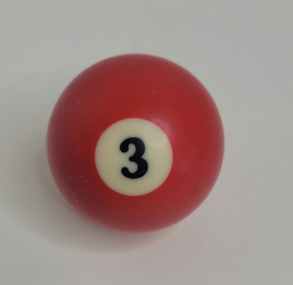 Replacement Pool Ball Billiards #3 - 2-1/4" Vintage