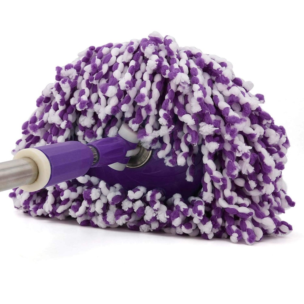 3-Pack Spin Mop Replacement Heads Round Microfiber Standard Size Mop Refills