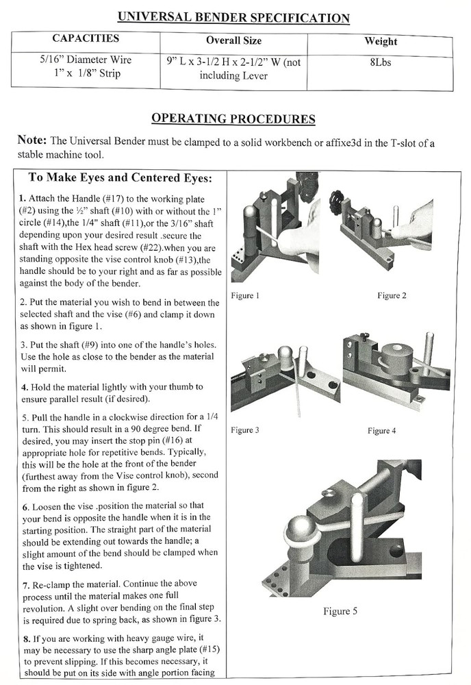 8606-4019 Mini Unversal Bender