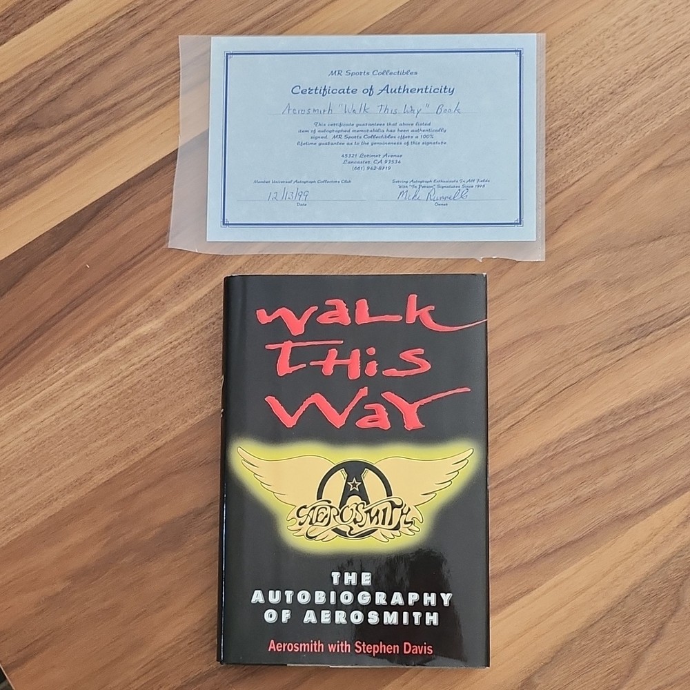 Aerosmith Signed Walk This Way First Edition MR Sports Collectibles Authenticat…
