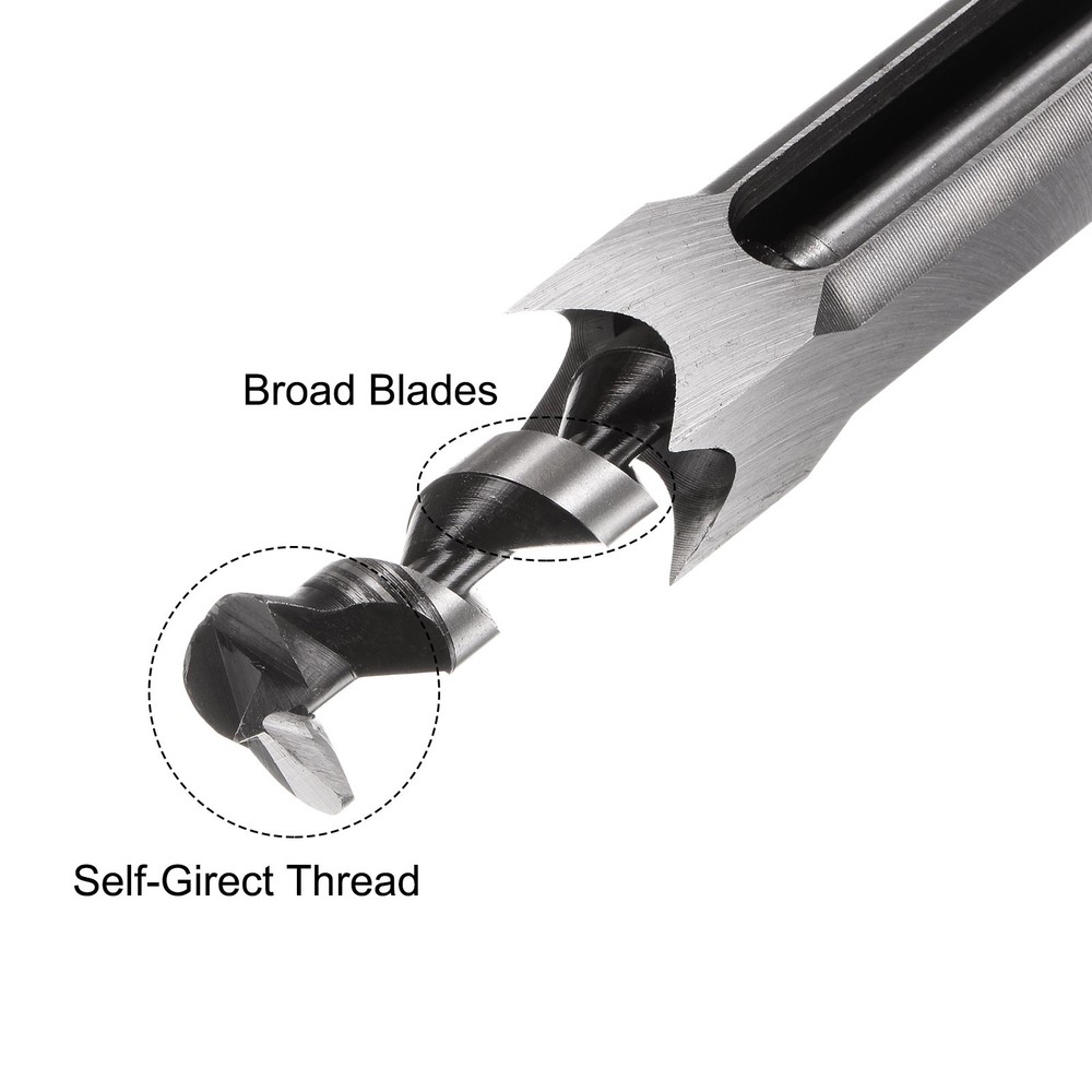 1" Squared-hole Drill Bit for Woodworking Hollow Chisel