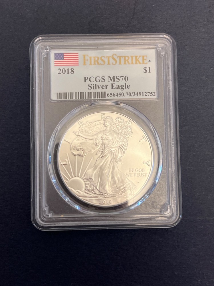2018 Silver Eagle PCGS MS70 First Strike  - Perfect Grade