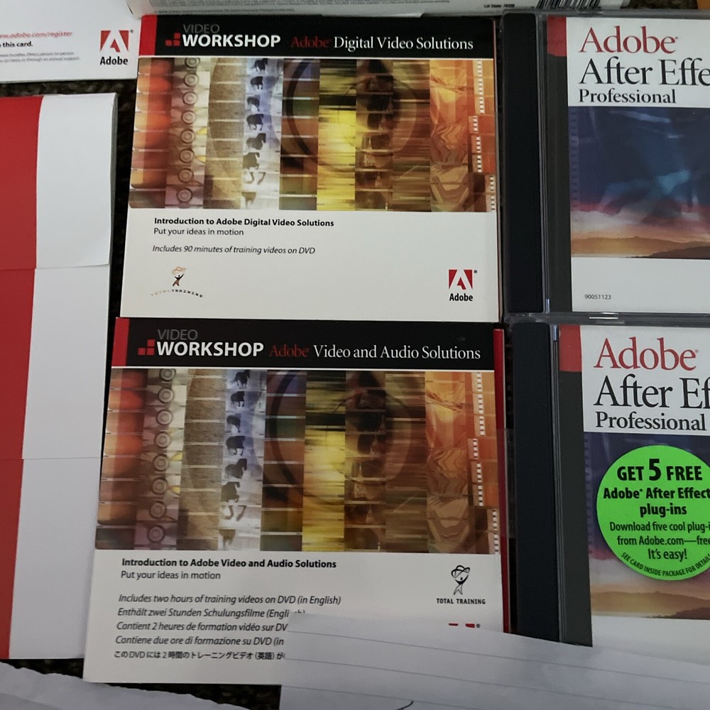 Adobe After Effects 6.5 & 6.0 Professional Software Apple Macintosh & More