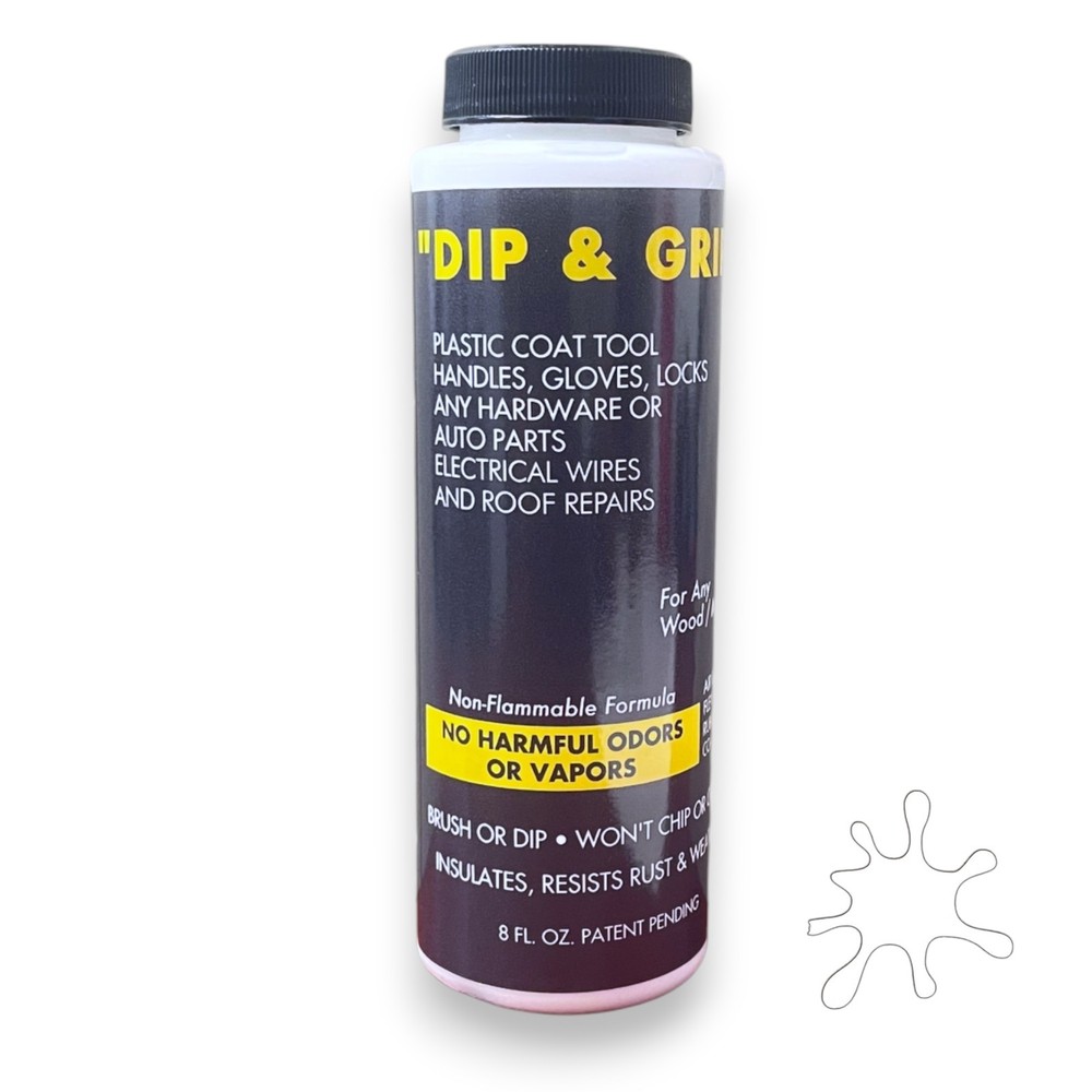 Dip and Grip Rubberized Plastic Coating (White) 8 fl. oz.