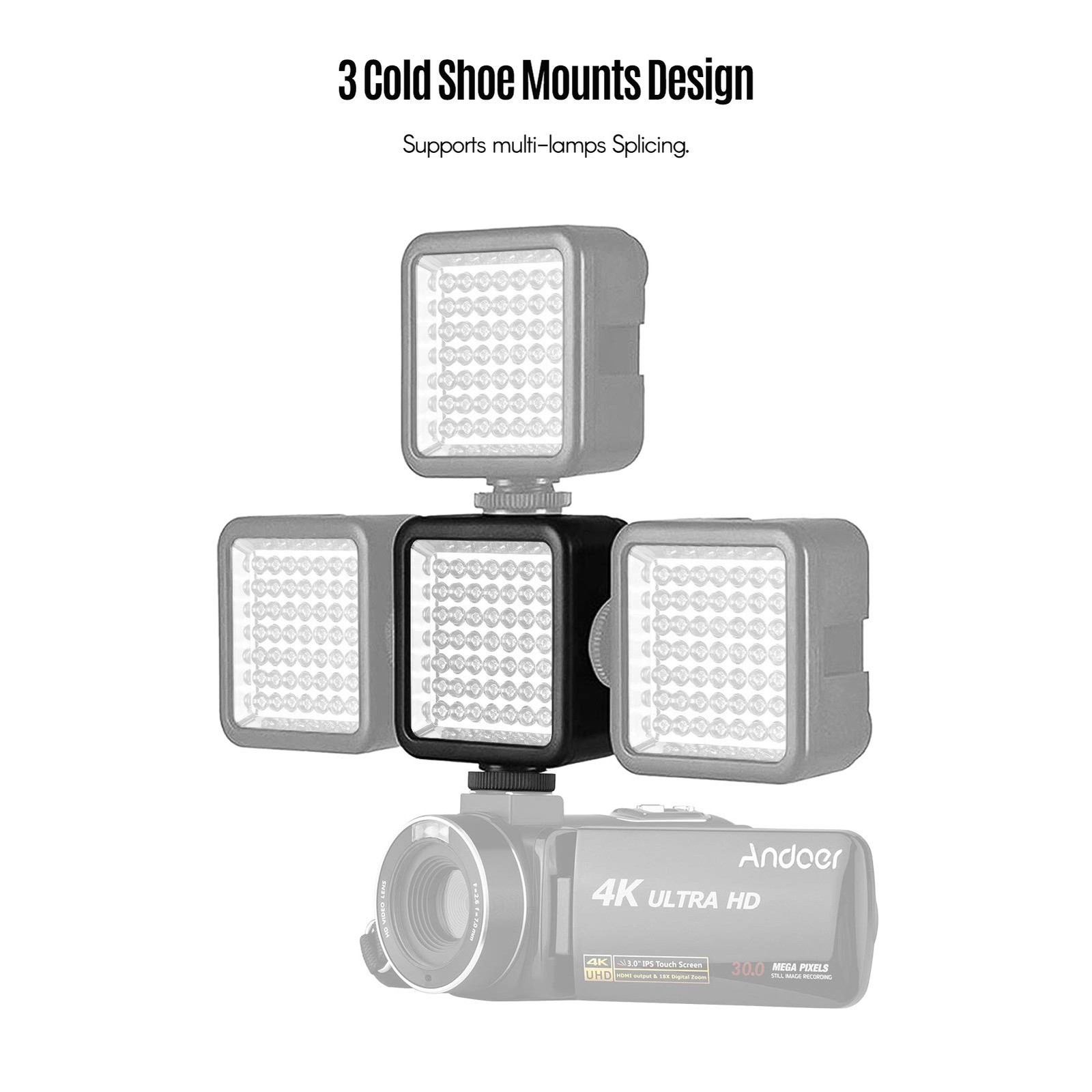 Mini IR Night Vision Light Infrared Photography Light for Video Camera Camcor...