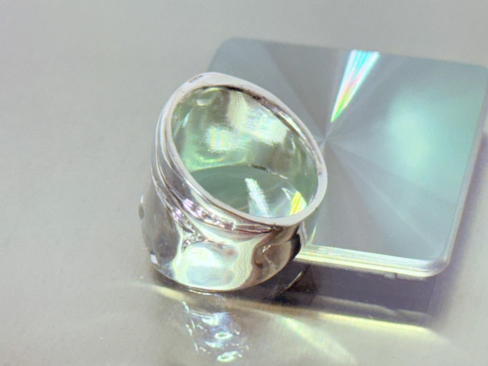 Mayamar Hammered / Wrinkle Finish Silvertone Ring ~ Size: 9 (NEW)