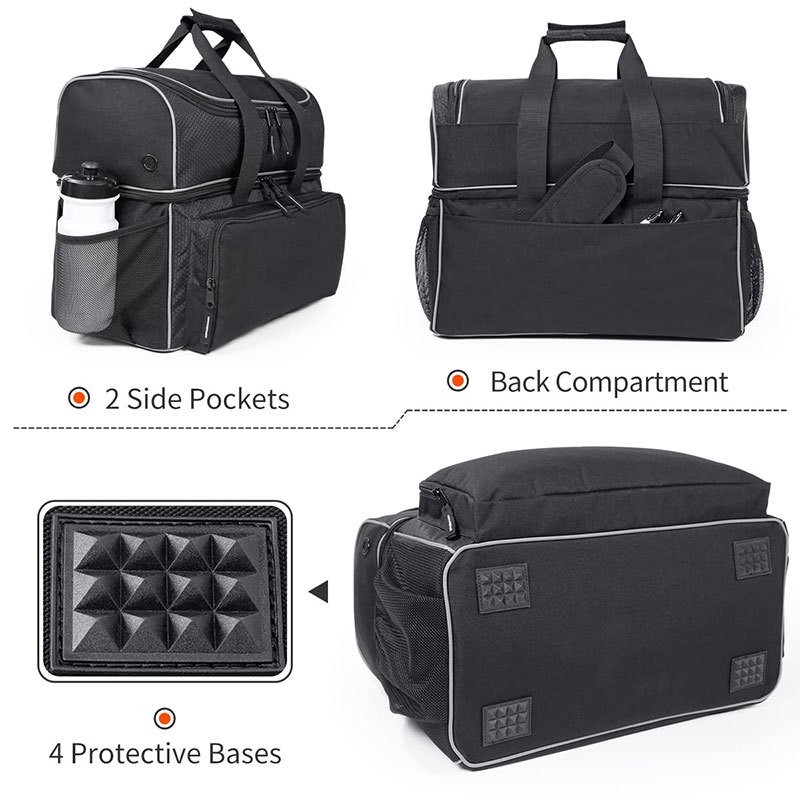 Flytricoz Multi Functional Large Capacity Double-layer Double Ball Bowling Bag