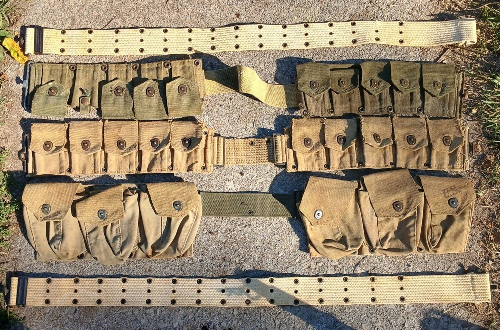 M1 Garand Browning BAR Ammo Belt Lot