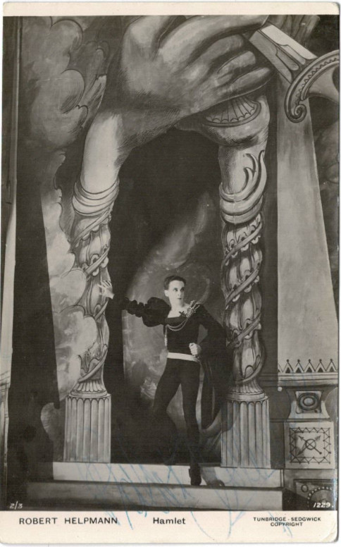 Robert Helpmann signed autographed photo! AMCo COA! 15704