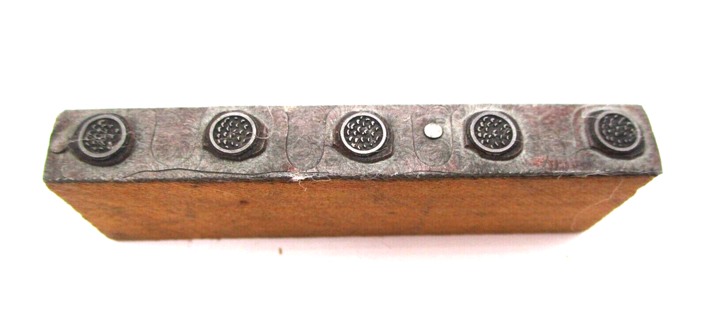 Vintage Printing Letterpress Printers Block Tiny Golf balls