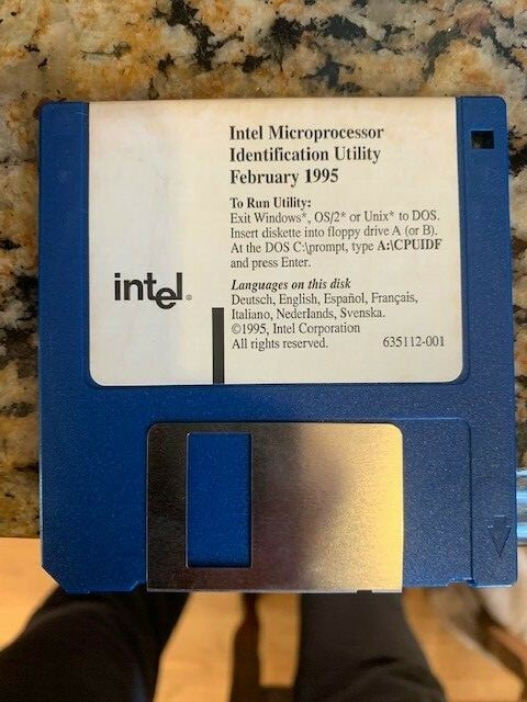 Intel Microprocessor Identification Utility 1995