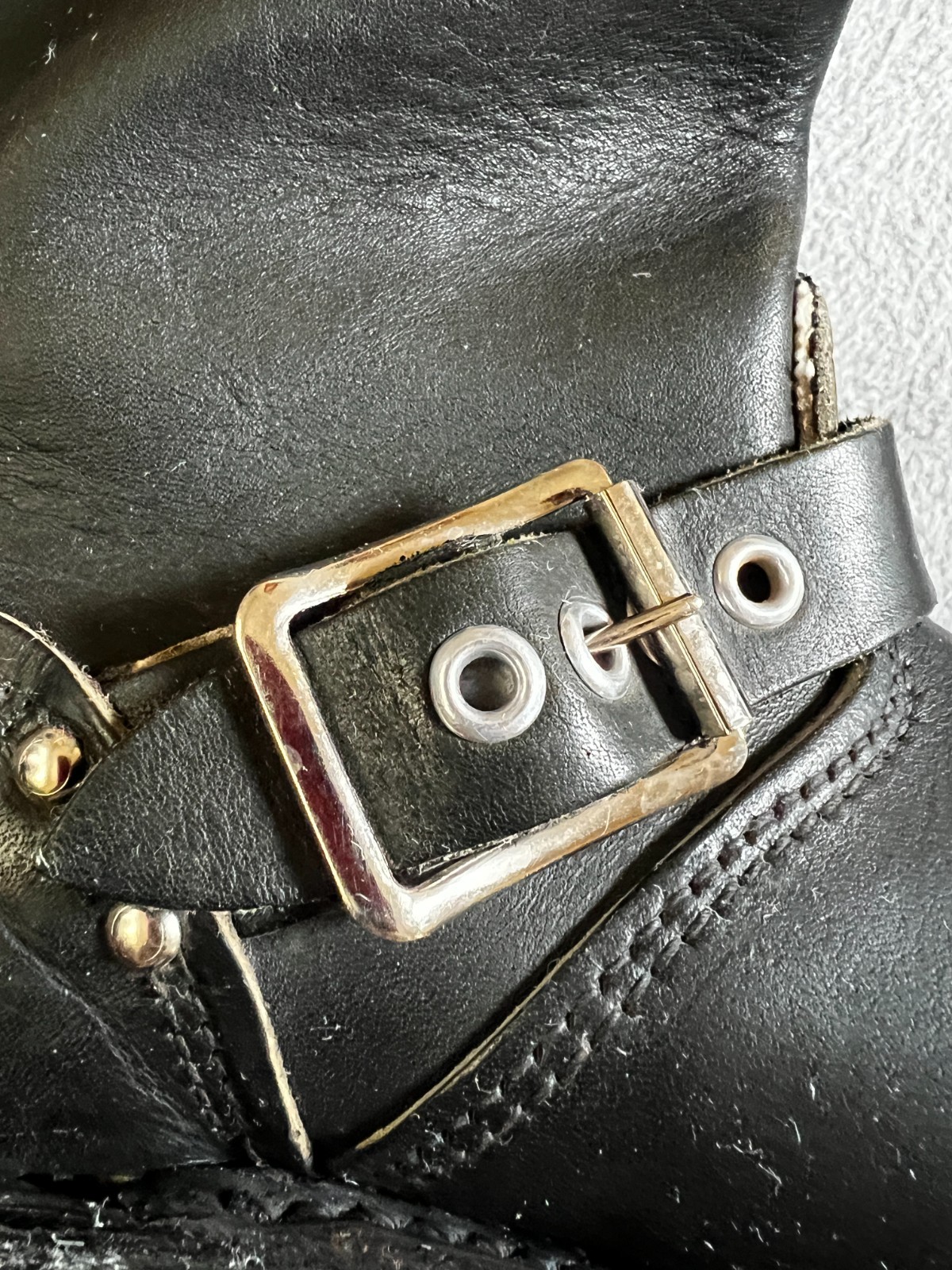 HARLEY-DAVIDSON Womens BOOTS 8 Black kazak Bicker low heel genuine leather shoes