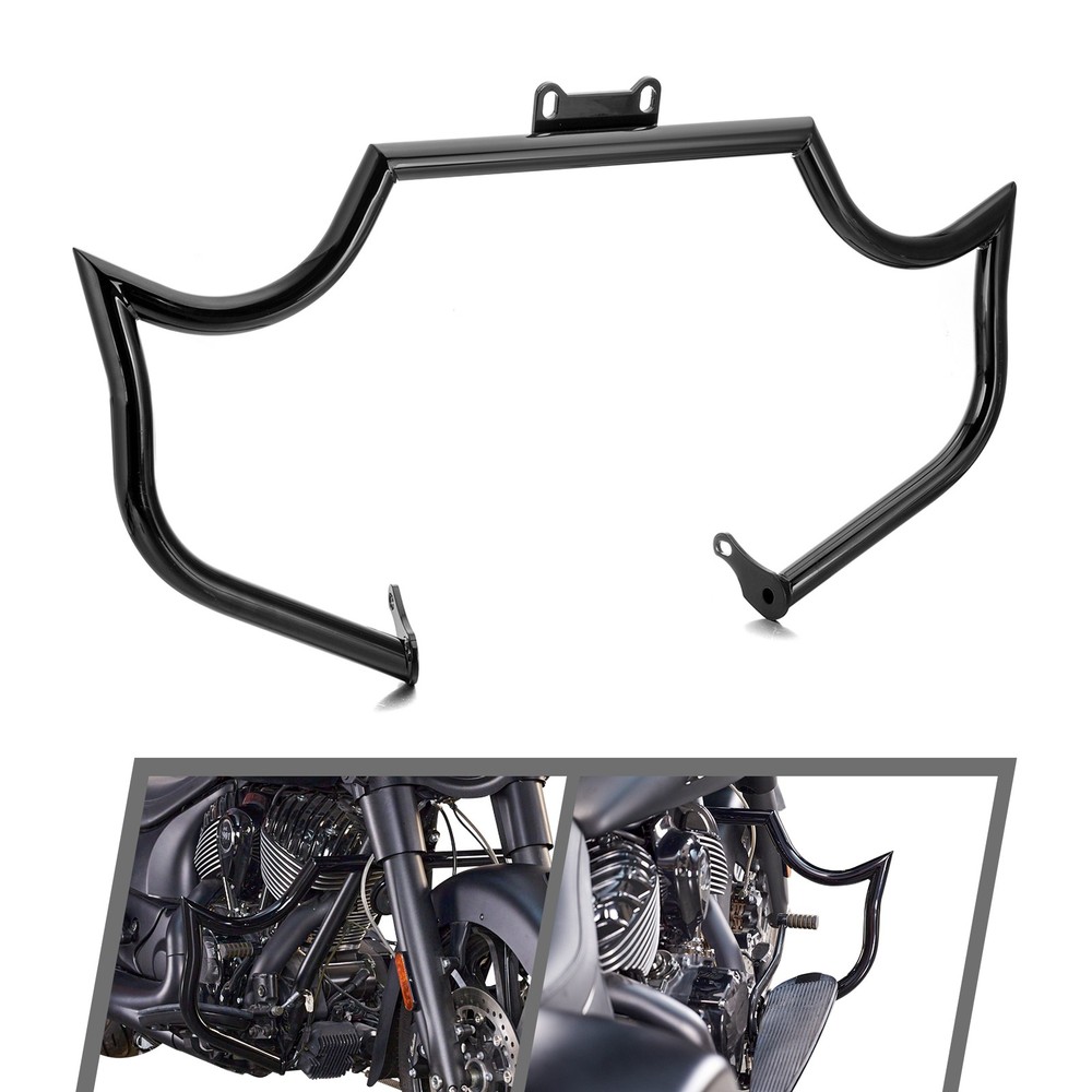 Front Engine Guard Crash Bar For Indian Chieftain Roadmaster Chief Springfield